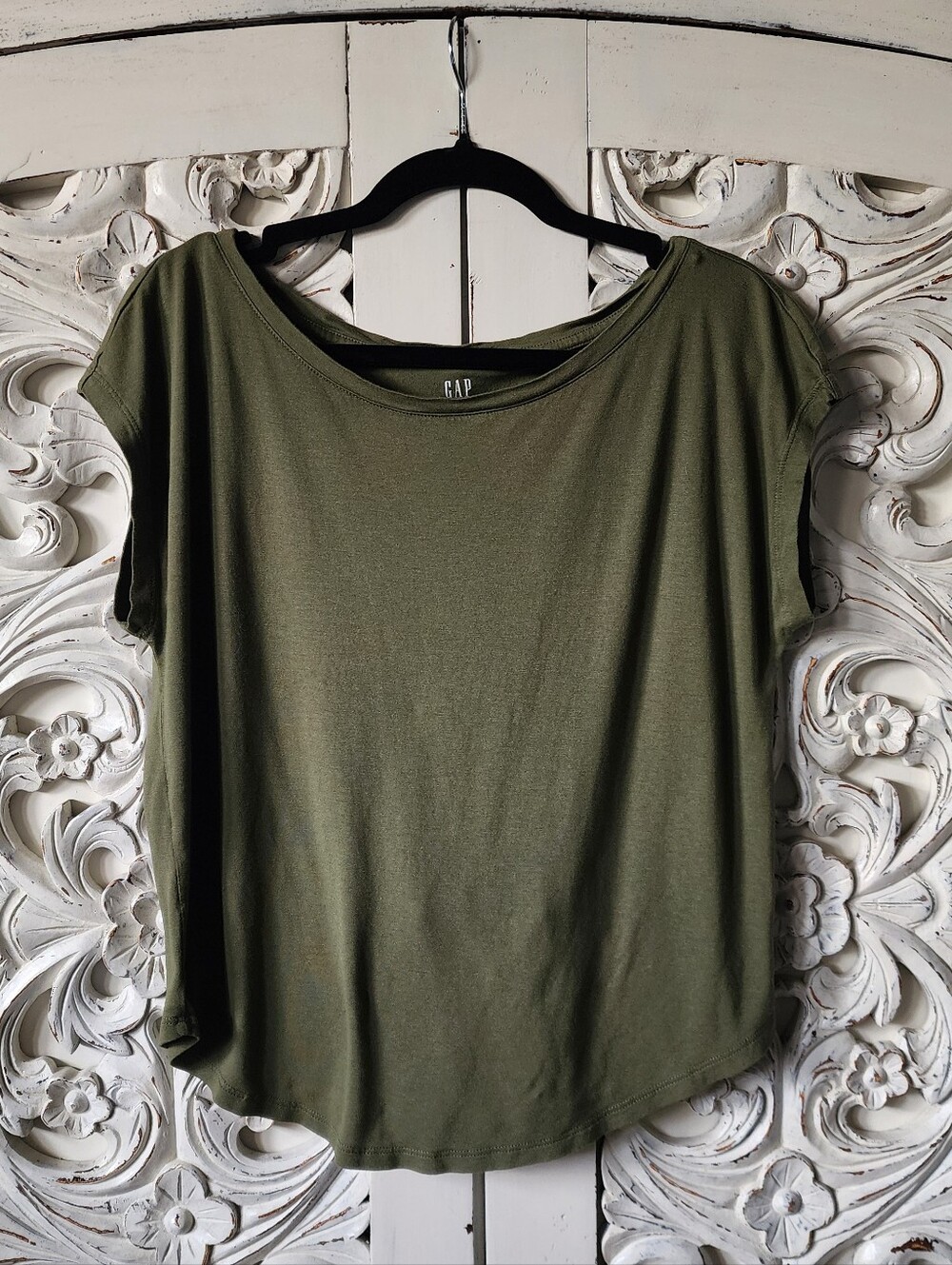 GAP Olive Green Luxe Tee